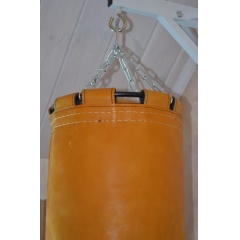 Подвесной боксерский мешок и груша Рокки 120х40 см. 50 кг кожа рыжий в Сочи по цене 27440 ₽