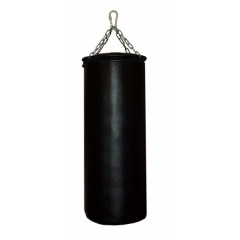 Подвесной боксерский мешок и груша Рокки 150х40 см. 65 кг. кожа черный в Сочи по цене 37380 ₽